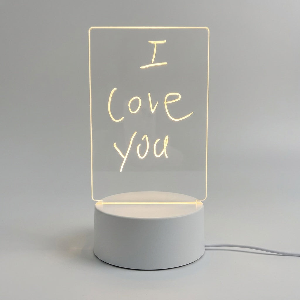 LED Message Board Night Light with USB Charging